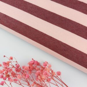 🎀 Jacquard Rayas Candy Rosa Empolvado & Granate Vintage 🌸 JACQUARD RAYAS