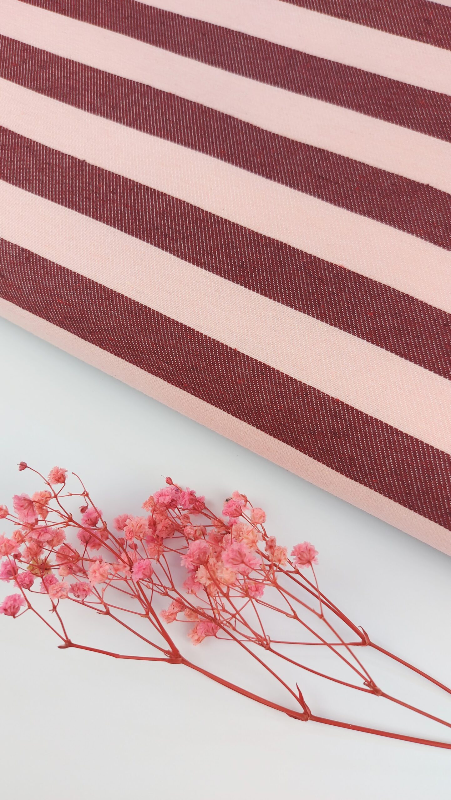 🎀 Jacquard Rayas Candy Rosa Empolvado & Granate Vintage 🌸 JACQUARD RAYAS 🎀 Jacquard Rayas Candy Rosa Empolvado & Granate Vintage 🌸