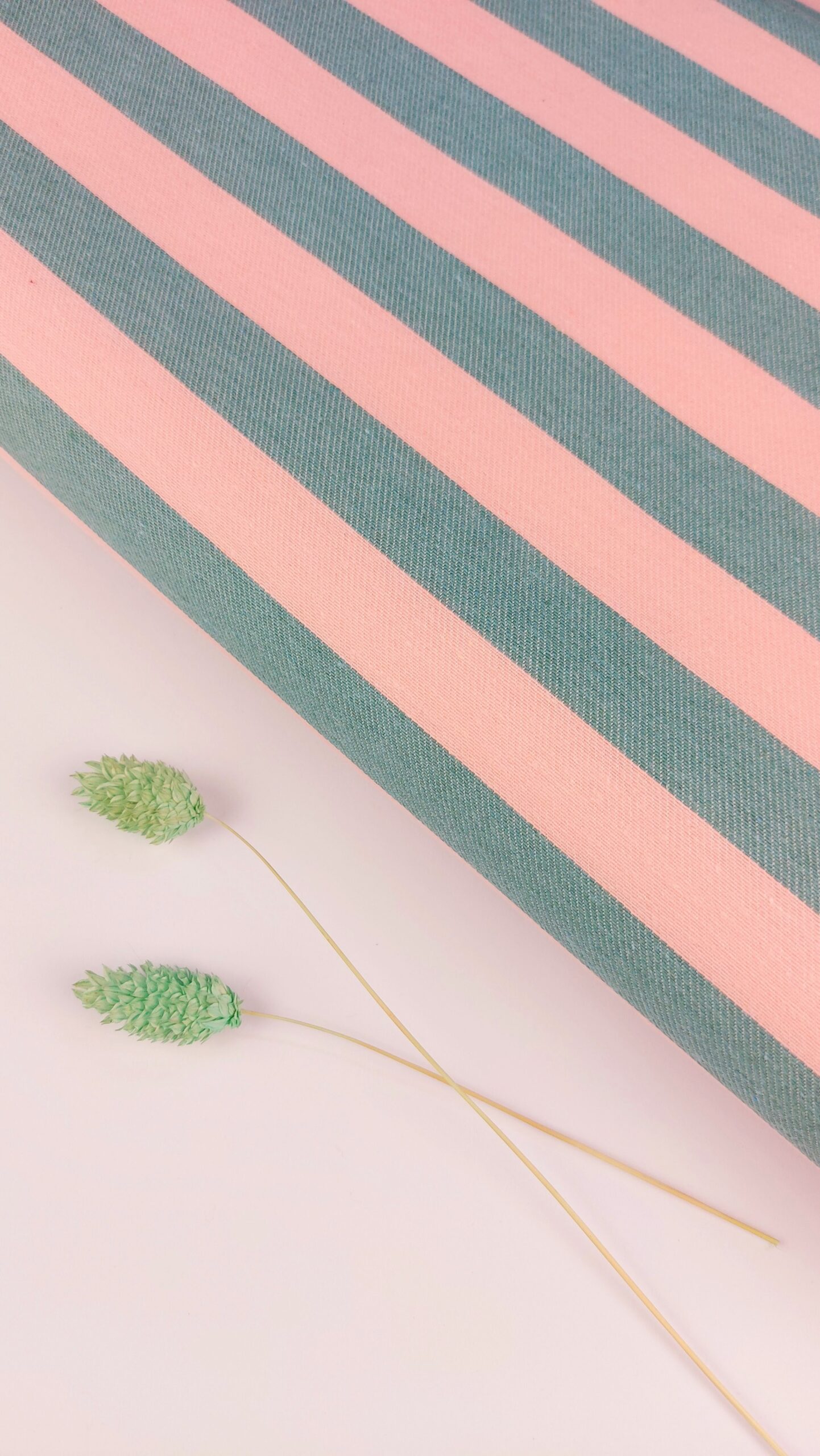 🎀 Jacquard Rayas Candy Rosa Empolvado & Verde Agua Empolvado 🌿💕 JACQUARD RAYAS 🎀 Jacquard Rayas Candy Rosa Empolvado & Verde Agua Empolvado 🌿💕