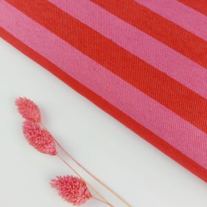 🍓 Jacquard Rayas Candy  Rosa Chicle & Rojo Fresa ❤️🎀 JACQUARD RAYAS