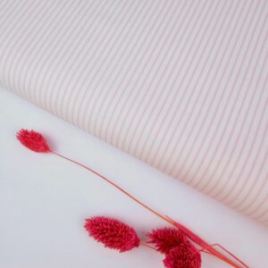 Inicio Popelín Rayas Finas Rosa Bebé 2mm Popelín